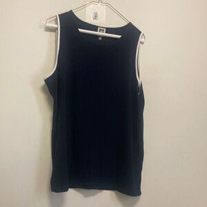 Anne Klein Black and White Sleeveless Tank Top